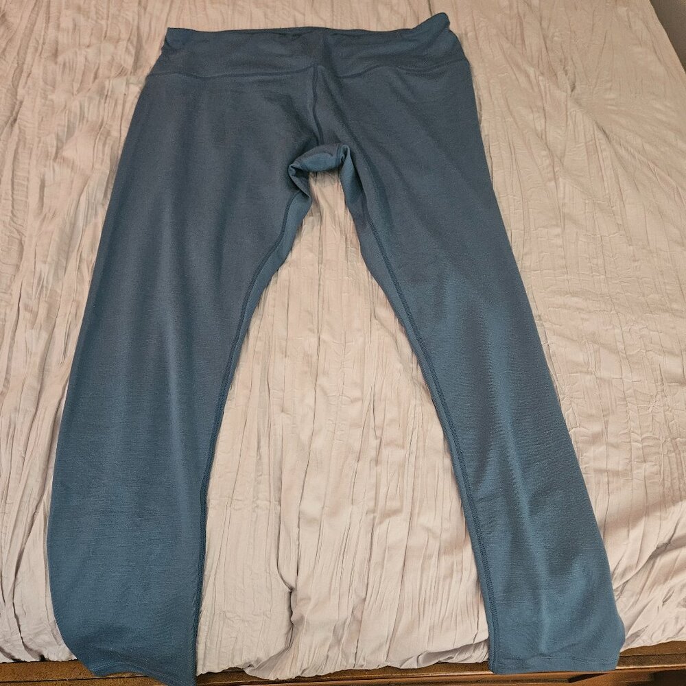 Wool& "teal" leggings XL